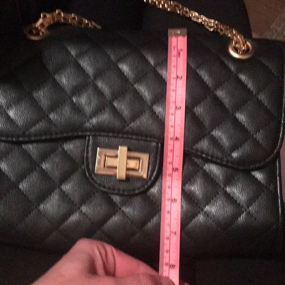 Black Leather Crossbody - Picture 3 of 5